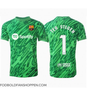 Barcelona Ter Stegen #1 Målmand Udebanetrøje 2024-25 Kortærmet